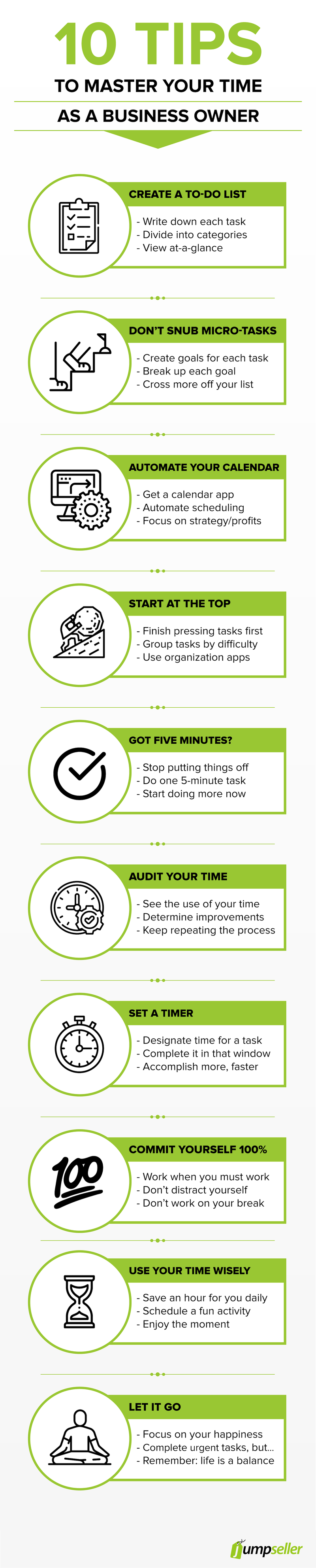 time management tips infographic