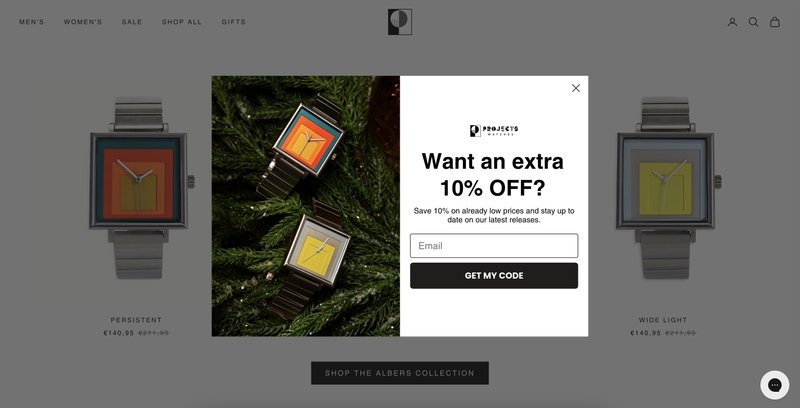Easily build your email list with Popups
