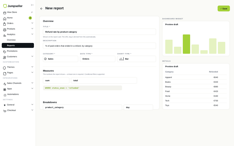 Report builder