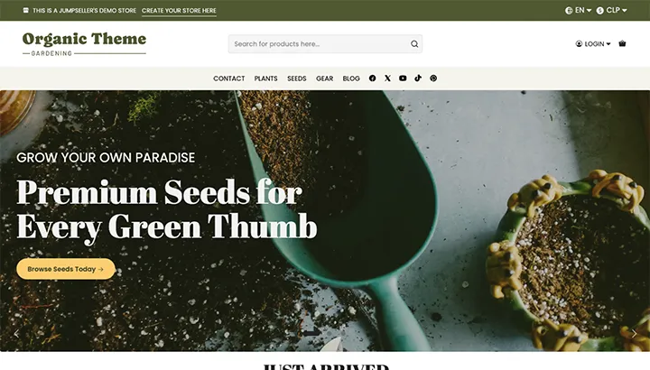 Jumpseller Organic theme