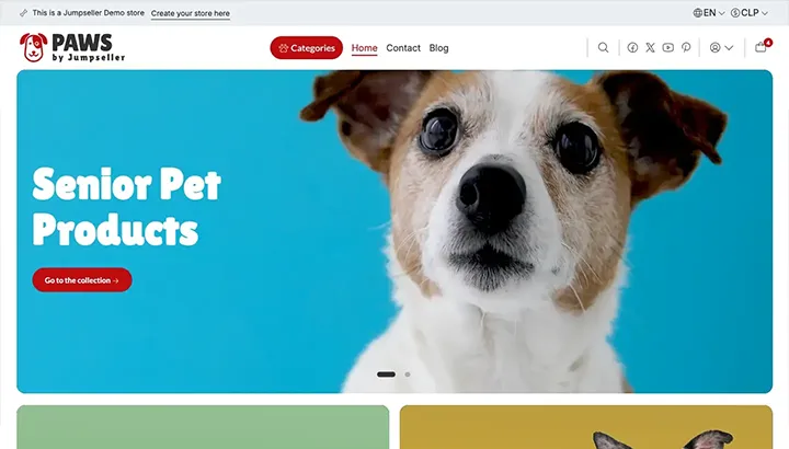 Jumpseller Paws theme