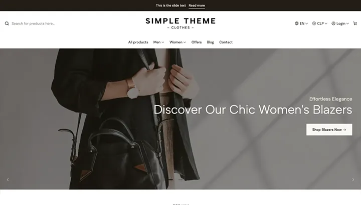 Jumpseller Simple theme