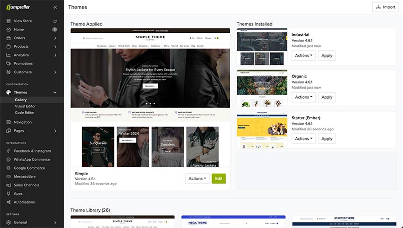Help Guide Theme Theme Gallery Guide: Install, Edit, and Manage Themes | Jumpseller